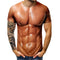 Camiseta Estampada Cuello Redondo Manga Corta 3D