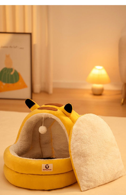 Cama Nido para Gatos Cerrada Cuatro Estaciones - Calidez Todo el Año - Image 26