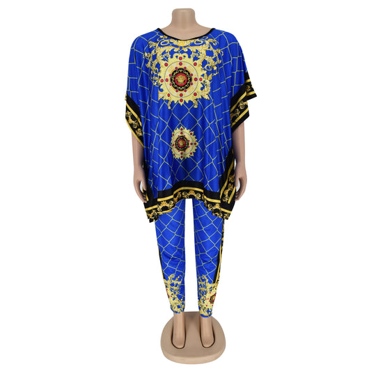 Conjunto de Sudadera Estampada y Pantalón Elástico para Mujer Talla Grande - Image 9