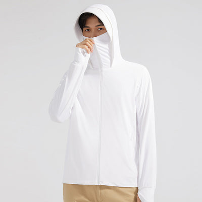 Ropa Protectora Solar con Cobertura Facial Desmontable - Protección UV Ice Silk - Image 6