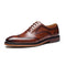 Zapatos de Cuero Británicos Retro con Forro de Ante - Elegancia Clásica para Negocios