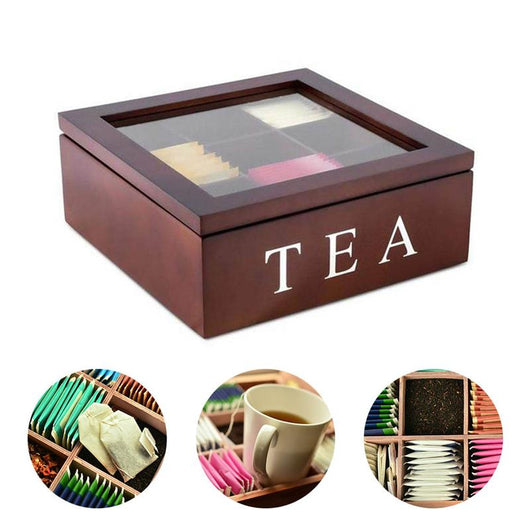 Caja de Té de Madera con Compartimentos - Organizador Premium - Image 3