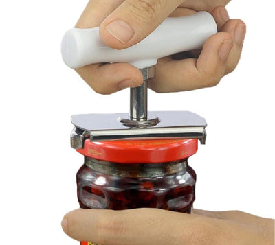 Abridor de Frascos Ajustable de Acero Inoxidable con Removedor de Tapas de Rosca - Image 2