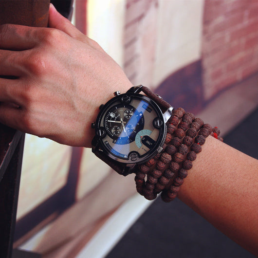 Reloj de Cuarzo Estilo Militar Coreano con Dial Grande - Unisex Retro - Image 3