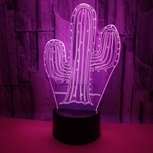 Lámpara Nocturna 3D Cactus - Image 2