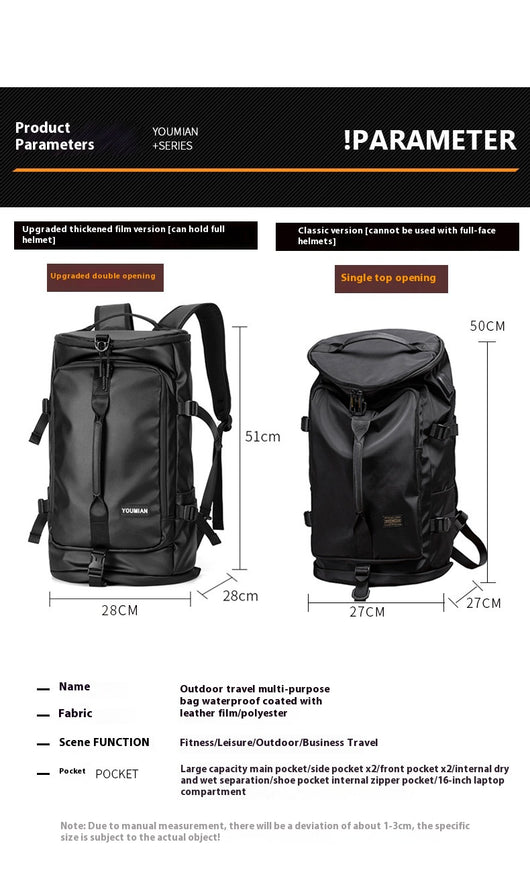 Mochila de Viaje Impermeable de Gran Capacidad para Montañismo y Deportes Outdoor - Image 13