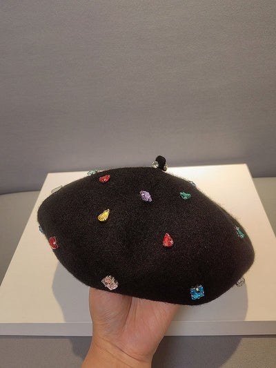 Boina Diamante Negra - Gorro Pintor Versátil y Cálido - Image 15