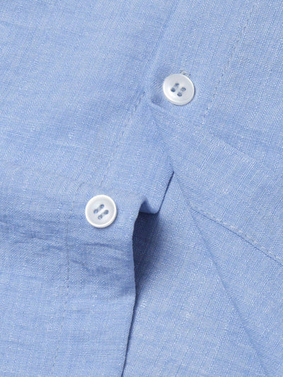 Camisa Casual de Manga Larga en Colores Sólidos - Transpirable y Cómoda - Image 14