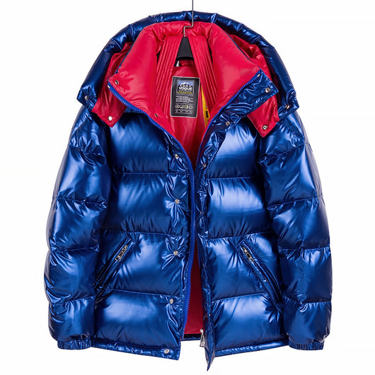 Chaqueta Acolchada Brillante para Parejas - Estilo Moderno y Cálido - Image 4