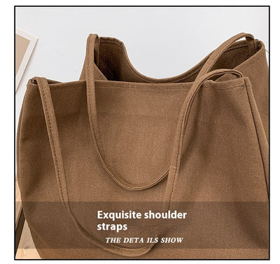 Bolsa de Compras Artística de Lona Grande con Capacidad Amplia - Image 34