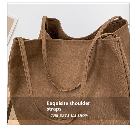 Bolsa de Compras Artística de Lona Grande con Capacidad Amplia - Image 34