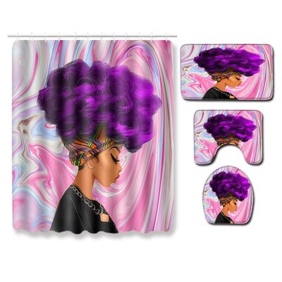 Cortina de Baño Africana Diseño Creativo para Mujeres - Image 3