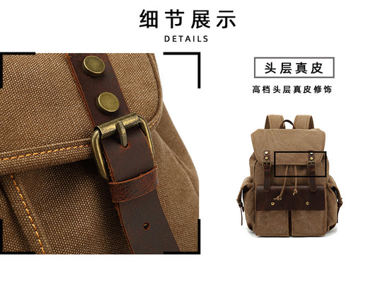 Mochila Retro de Lona Resistente - Image 24