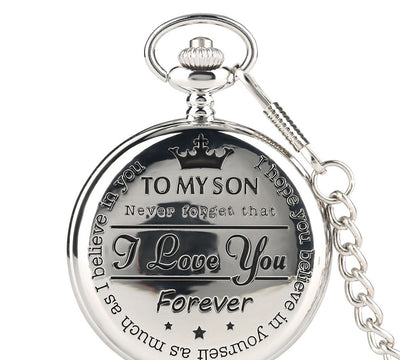 Reloj de Bolsillo Cadena "TE AMO POR SIEMPRE" - Image 10
