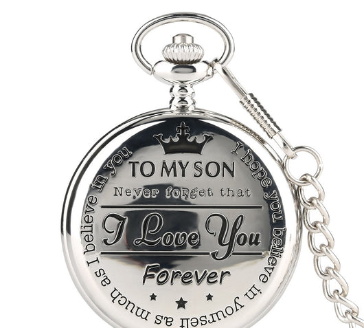 Reloj de Bolsillo Cadena "TE AMO POR SIEMPRE" - Image 10