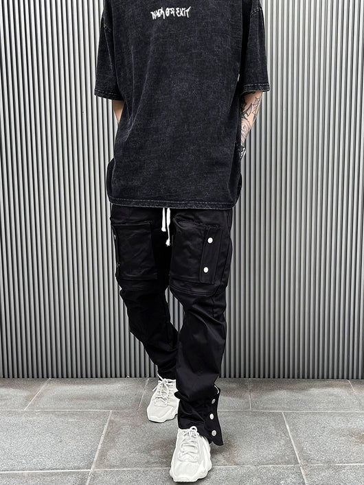 Pantalones Cargo con Cintura Ajustable y Bolsillos Laterales - Image 5