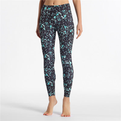 Pantalones de yoga con estampado y tela elástica - Image 8