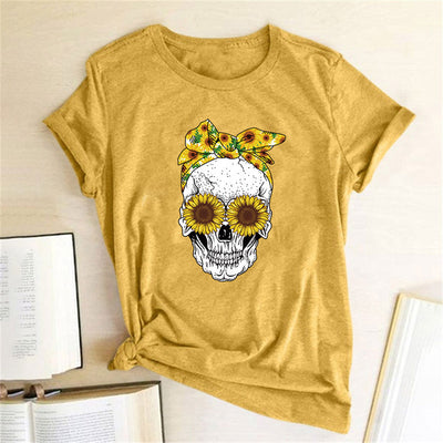 Playera Estampada Casual de Cuello Redondo - Image 4