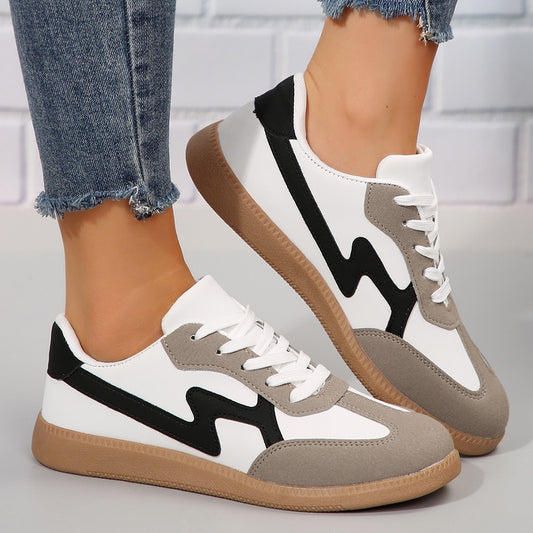Zapatillas Deportivas Casuales Elegantes con Cordones para Mujeres