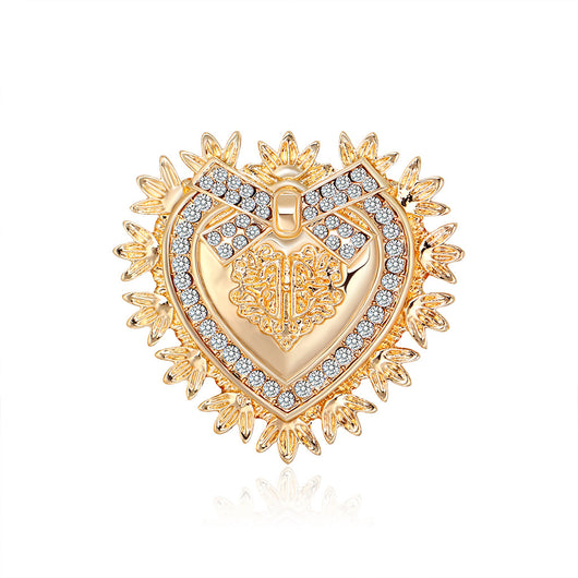 Broche de Aleación con Cristales Amor - Image 6