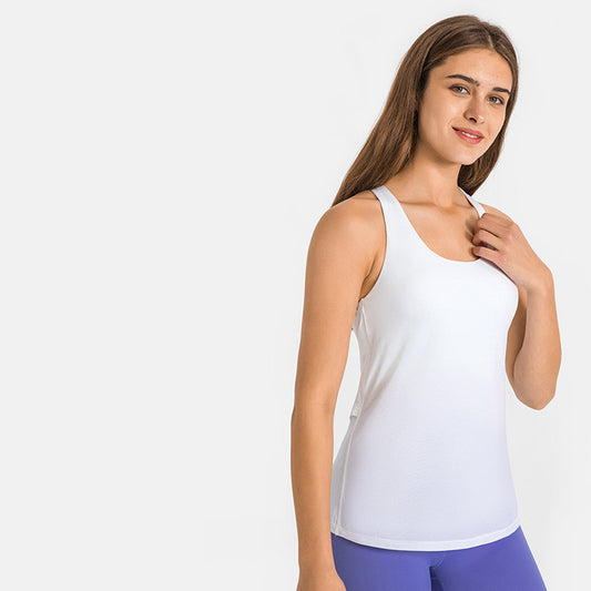 Top Deportivo Mujer Push-up con Soporte - Blusa Suelta para Yoga y Running