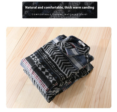 Camisa Acolchada Suelta de Manga Larga para Hombre - Image 9