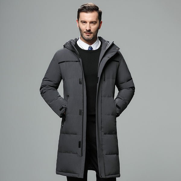 Abrigo de Plumón para Hombre Largo Invierno Premium