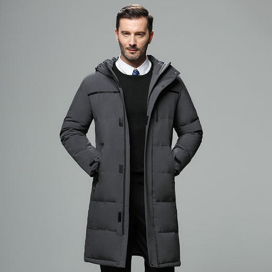 Abrigo de Plumón para Hombre Largo Invierno Premium