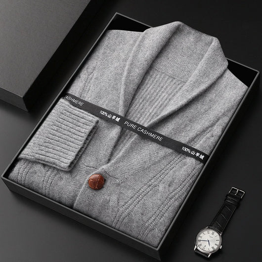 Suéter Grueso para Hombre con Cuello Retorcido y Botones - Image 4
