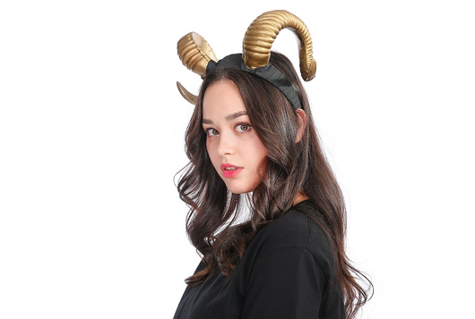 Diadema de Cuernos Grandes para Fiestas y Disfraces - Image 3