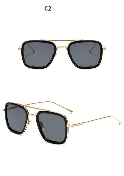 Gafas de Sol Cuadradas Metal para Hombre - Estilo Moderno Iron - Image 12