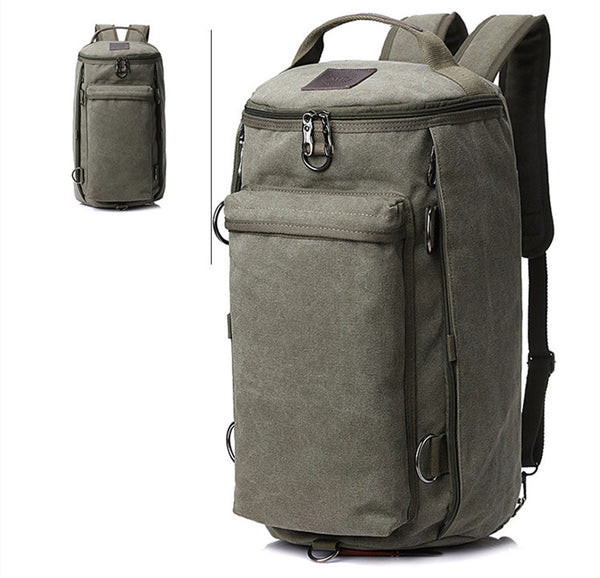 Mochila de Lona Multifuncional de Gran Capacidad para Hombre - Image 5