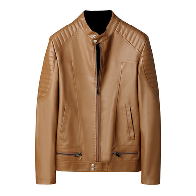 Chaqueta de Cuero PU para Hombre con Detalles de Cremallera - Image 4