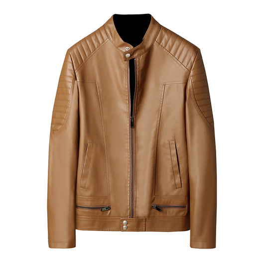 Chaqueta de Cuero PU para Hombre con Detalles de Cremallera - Image 4
