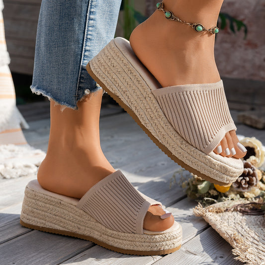 Sandalias Tejidas de Rafia y Jacinto Estilo Romano para Mujer - Image 2
