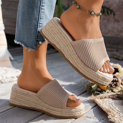 Sandalias Tejidas de Rafia y Jacinto Estilo Romano para Mujer - Image 2
