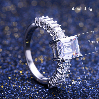 Anillo de Circón Cuadrado - Image 5