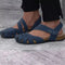 Sandalias Cuña Extragrande con Recortes Modernos