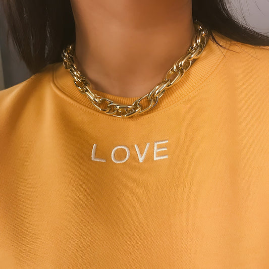 Collar Cadena Punk Metal Pesado Retro Corto