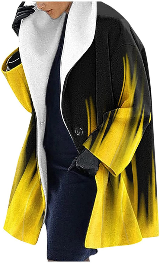 Abrigo Suelto con Capucha para Otoño e Invierno - Image 16