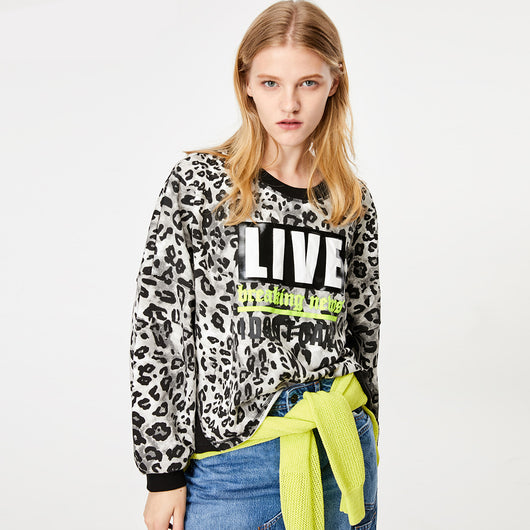 Sudadera Estampada con Letras para Mujer