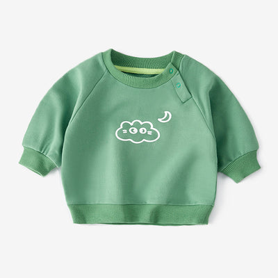 Sudadera de Algodón Puro en Colores Sólidos - Image 3