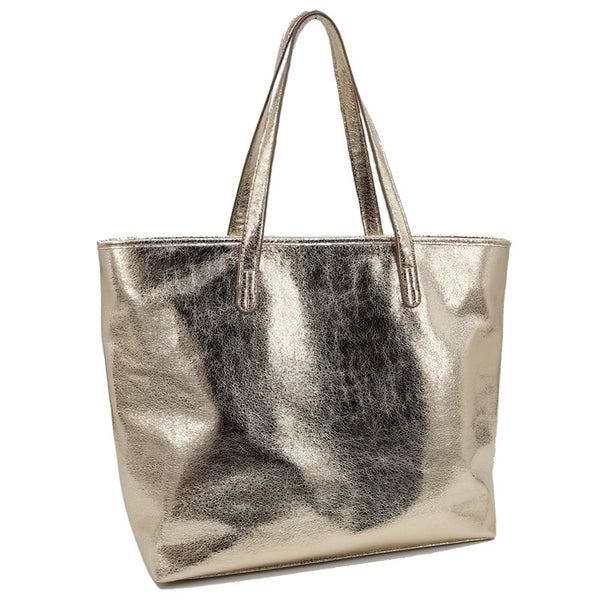 Bolso de Cuero Retro para Mujer - Bolsa Tote Grande Estilo Vintage