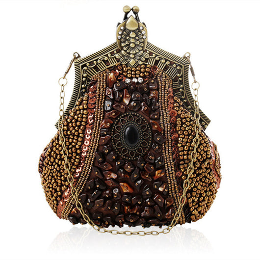 Bolso de Noche Vintage con Cuentas Brillantes - Image 14