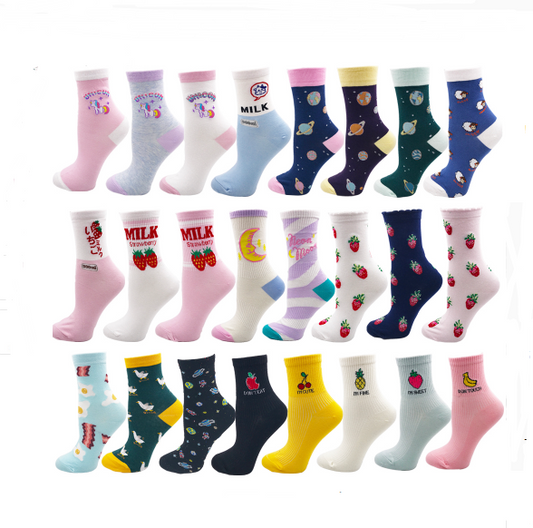 Calcetines de Algodón Personalizados para Niñas
