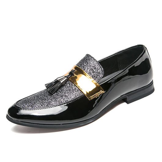 Zapatos de Cuero para Peluquero - Mocasines Puntiagudos con Borla Elegante - Image 13