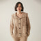 Cardigã Feminino de Gola Alta de Cashmere Estilo Francês