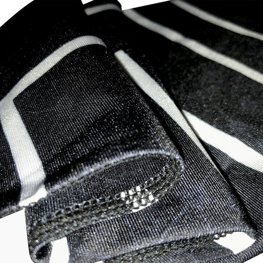 Pantalones Cropped Negros con Estampado Rectangular para Mujer - Image 10