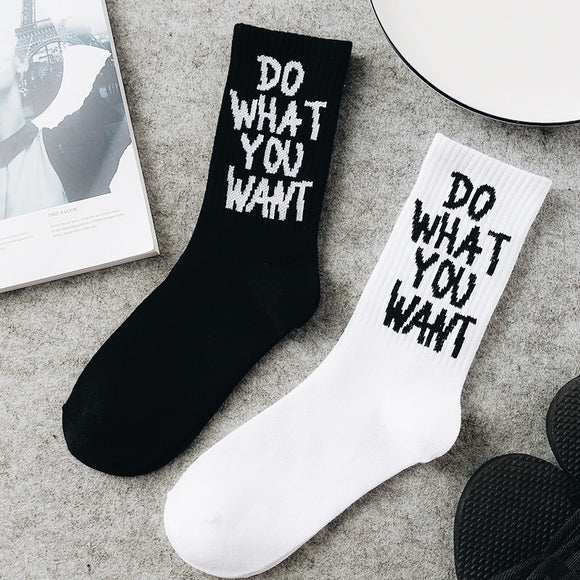 Calcetines Retro Skateboard con Alfabeto