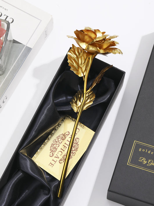 Rosa Dorada con Lámina de Oro - Regalo Creativo Perfecto para Niñas - Image 17